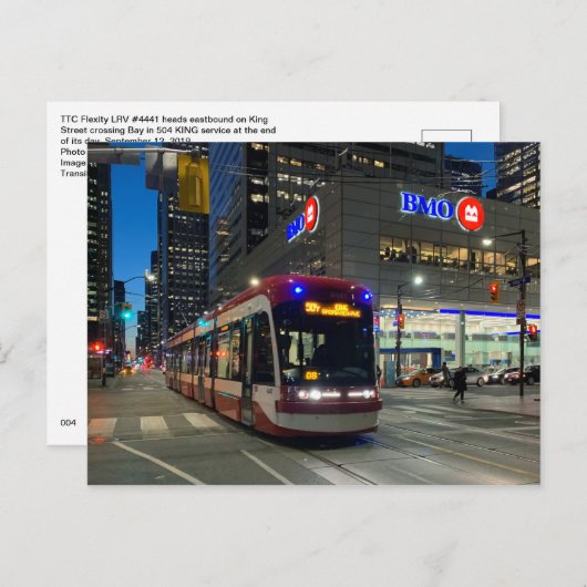 Transit Toronto Briefkaart 004 - Flexibiliteit bij (Voorkant / Achterkant)