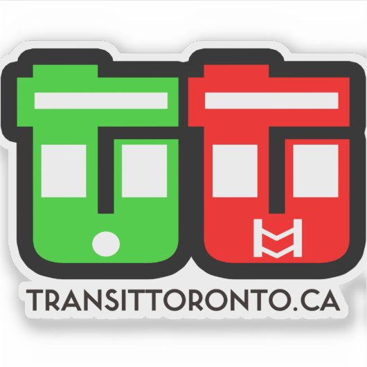 Transit Toronto Logo Sticker (Voorkant)