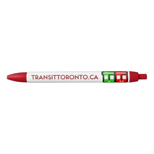 Transit Toronto Retractable Pen - Red (Voorkant)