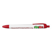 Transit Toronto Retractable Pen - Red (Bovenkant)