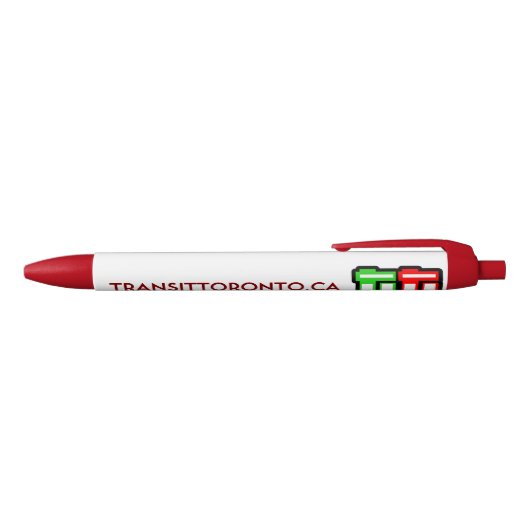 Transit Toronto Retractable Pen - Red (Bovenkant)