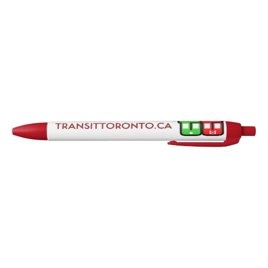 Transit Toronto Retractable Pen - Red (Bodem)