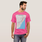 Transitkaart van Barcelona T-shirt (Voorkant volledig)