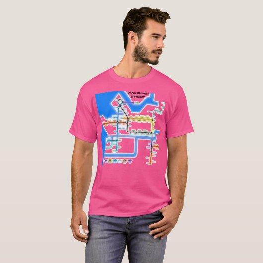 transitnetwerk van Vancouver T-shirt (Voorkant volledig)