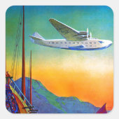  transitoverkeer vierkante sticker (Voorkant)