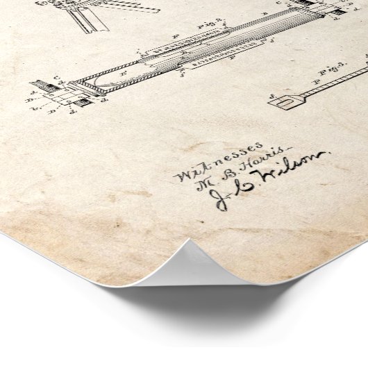 Transitpatent van de controleur - Oude look Poster (Hoek)