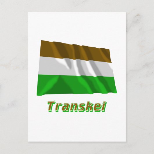 Transkei Waving Flag met naam Briefkaart (Voorkant)