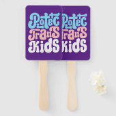 TransKinder handventilatoren beschermen Handwaaier (Voorkant en achterkant)