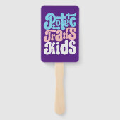 TransKinder handventilatoren beschermen Handwaaier (Achterkant)