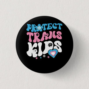 TransKinder LGBT Pride Transgender Color Ge besche Ronde Button 3,2 Cm