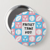 TransKinder sporters beschermen atleten Ronde Button 4,0 Cm (Voorkant /achterkant)
