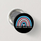 TransKinderen beschermen Ronde Button 3,2 Cm (Voorkant /achterkant)