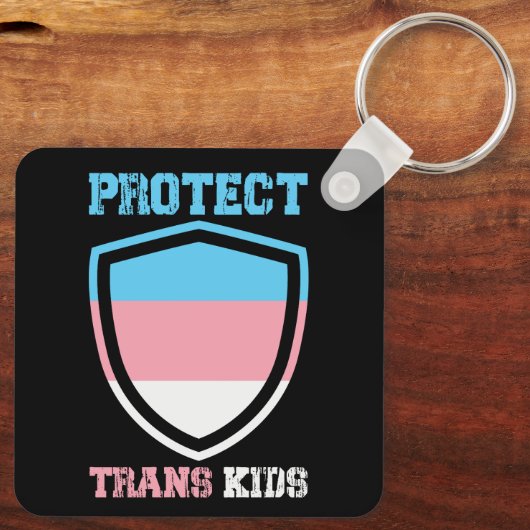 TransKinderen beschermen Sleutelhanger (Achterkant)