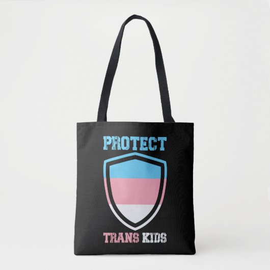 TransKinderen beschermen Tote Bag (Voorkant)