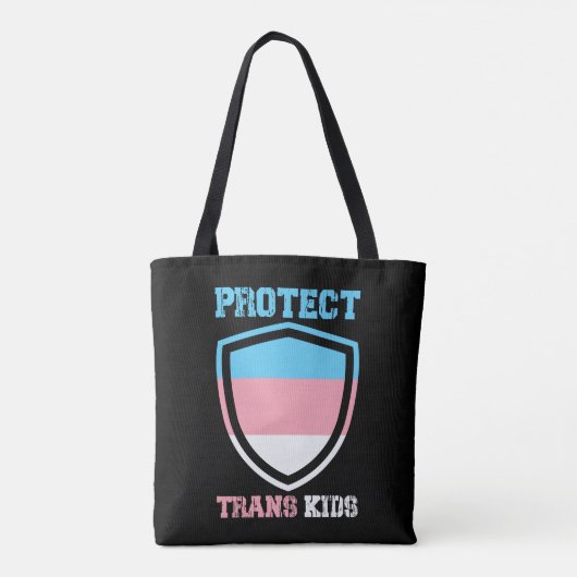 TransKinderen beschermen Tote Bag (Achterkant)