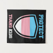 TransKinderen beschermen Wandkleed (Voorkant (horizontaal))