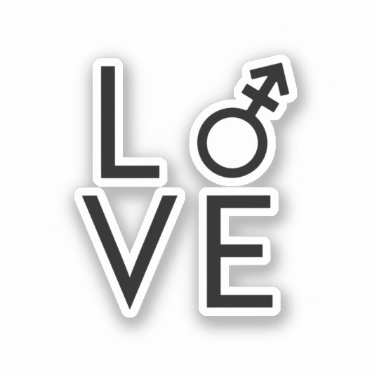 Transliefde Sticker (Voorkant)