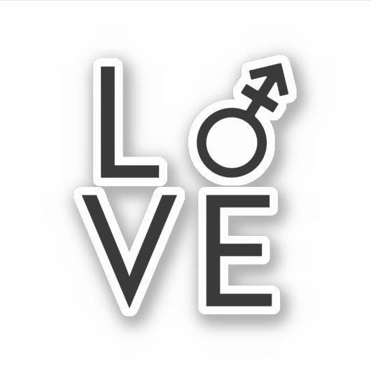 Transliefde Sticker (Voorkant)