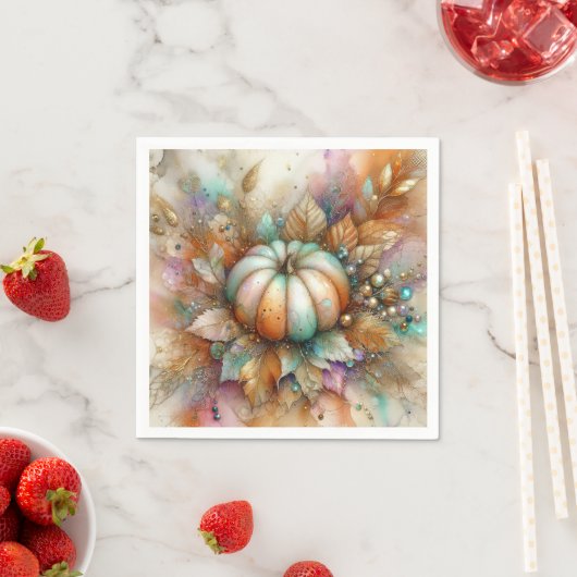 Translucent Autumn Fall Pumpkin Servet (Insitu)