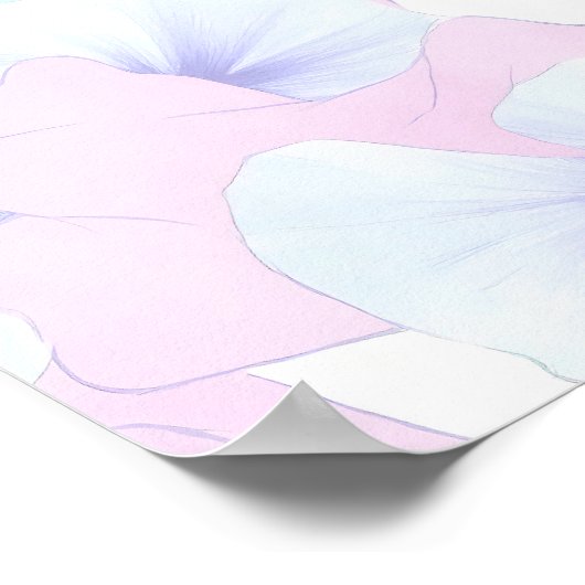 Translucent Flow Lace Wallpaper and Wall Decor Poster (Hoek)