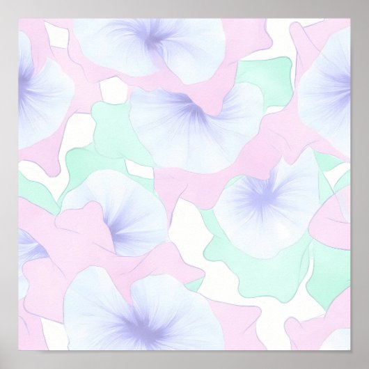 Translucent Flow Lace Wallpaper and Wall Decor Poster (Voorkant)