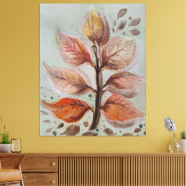 Translucent leaves canvas afdruk