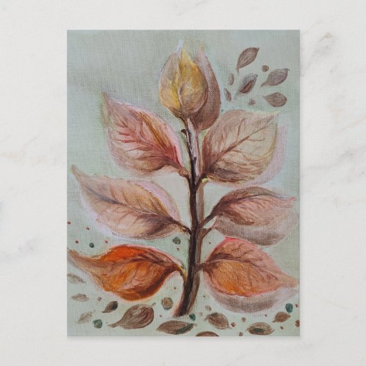 Translucent leaves feestdagenkaart (Voorkant)