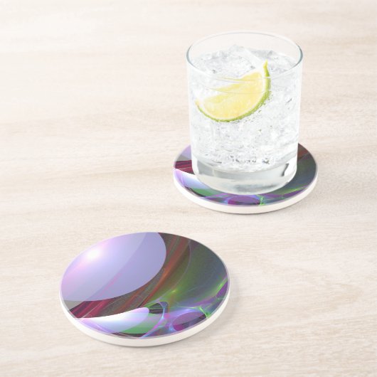 Translucent Planet Zandsteen Onderzetter (Zijkant)