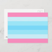 transmasculinaire vlag briefkaart (Voorkant / Achterkant)