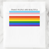 Transmensen zijn prachtig rechthoekige sticker (Tas)