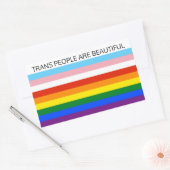 Transmensen zijn prachtig rechthoekige sticker (Envelop)