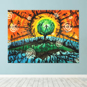 Transmigratie van de ziel (omwikkeld canvas) canvas afdruk (Insitu (Houten vloer))