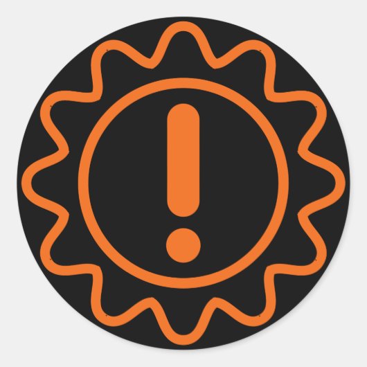 Transmissie geblazen fout sticker (Voorkant)