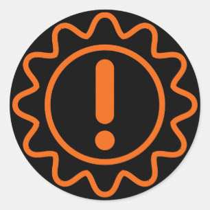 Transmissie geblazen fout sticker