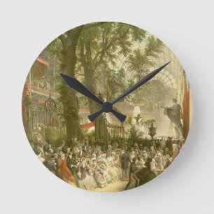 Transmissie van het Kristalpaleis, 1851 (met kleur Ronde Klok