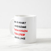 transmissieherbouwer, geweldige koffiemok (Voorkant links)