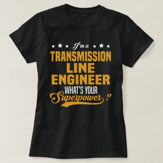 transmissieleidingstechnicus t-shirt (Design voorkant)