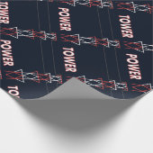 Transmissietoren en stroomlijnpatroon cadeaupapier (Hoek)