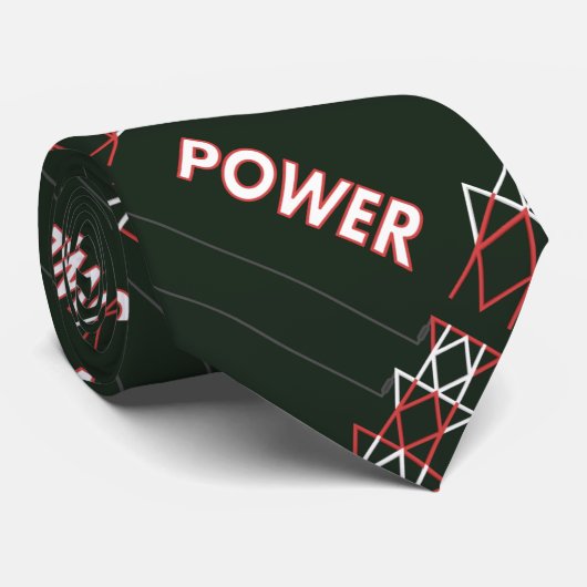 Transmissietoren en stroomlijnpatroon stropdas (Opgerold)