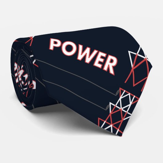 Transmissietoren en stroomlijnpatroon stropdas (Opgerold)