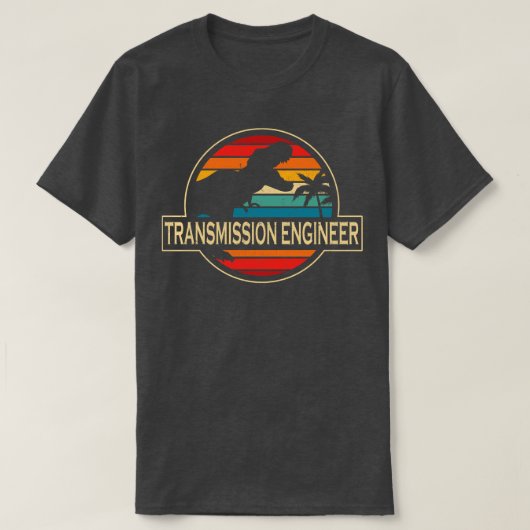 Transmission Engineer Dinosaur T-shirt (Design voorkant)