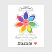 Transmutatie en het leren van positieve bevestigin sticker (Vel)