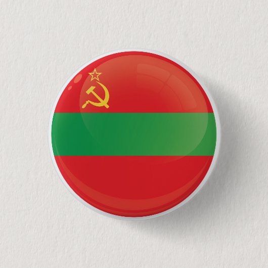 Transnistrië Ronde pictogramvlag Button 3,2 Cm (Voorkant)
