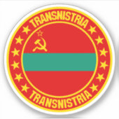 Transnistrië Sticker (Voorkant)