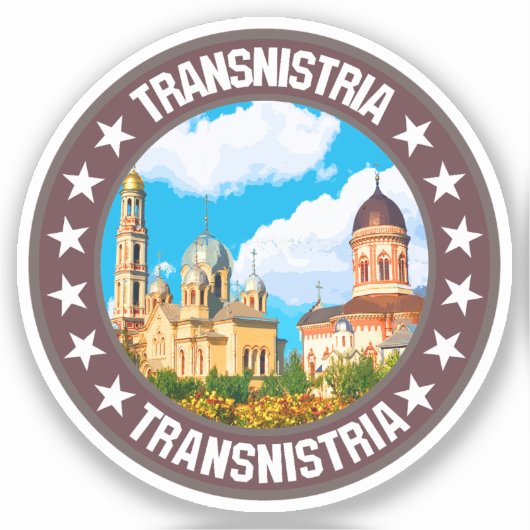 Transnistrië Sticker (Voorkant)