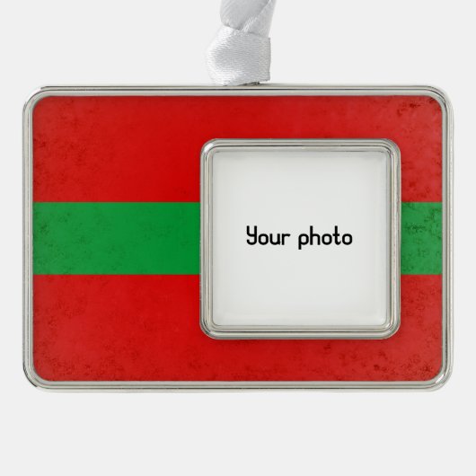 Transnistrië Verzilverd Omlijst Ornament (Voorkant)