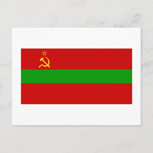 Transnistrië Vlag Briefkaart (Voorkant)