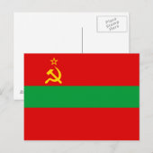 Transnistrië Vlag Briefkaart (Voorkant / Achterkant)
