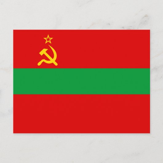 Transnistrië Vlag Briefkaart (Voorkant)