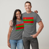 Transnistrië vlag met naam in het Russisch T-shirt (Unisex)
